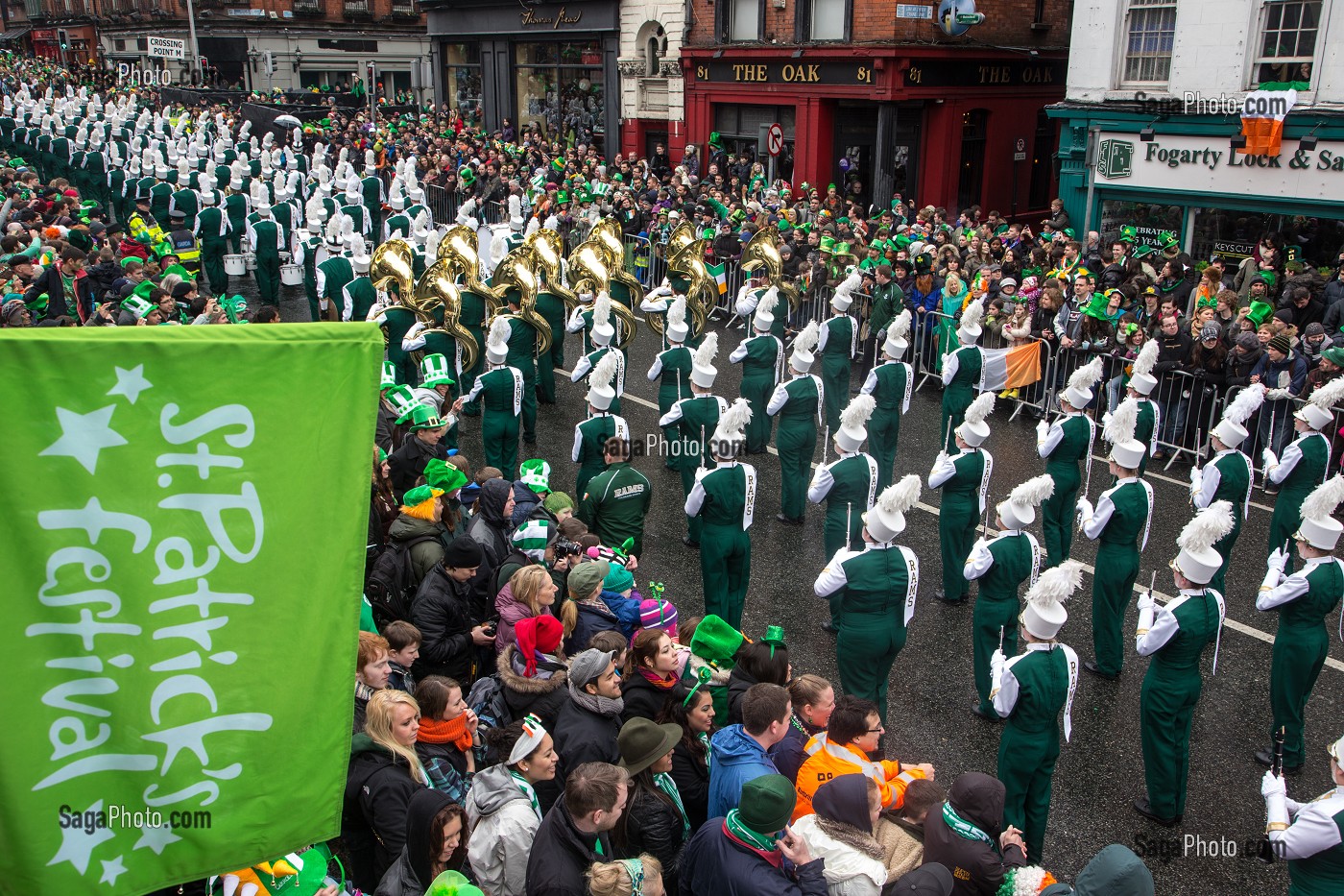 PARADE ET DEFILE POUR LA FETE DE LA SAINT-PATRICK, SAINT PATRICK’S DAY, DUBLIN, IRLANDE 