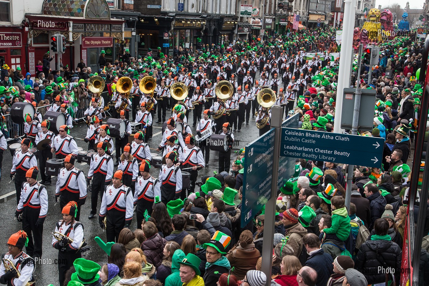 PARADE ET DEFILE POUR LA FETE DE LA SAINT-PATRICK, SAINT PATRICK’S DAY, DUBLIN, IRLANDE 