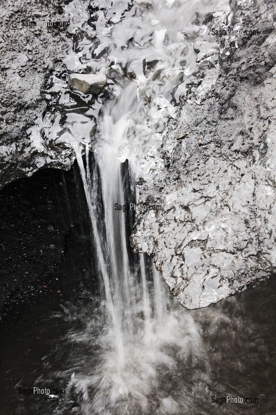 LE MYRDALSJOKULL EST LE QUATRIEME PLUS GRAND GLACIER DU PAYS, COTE SUD DE L'ISLANDE, EUROPE 