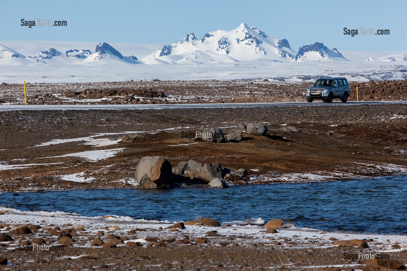 PISTES ET ROUTES, TRANSPORT ROUTIER EN ISLANDE, EUROPE 