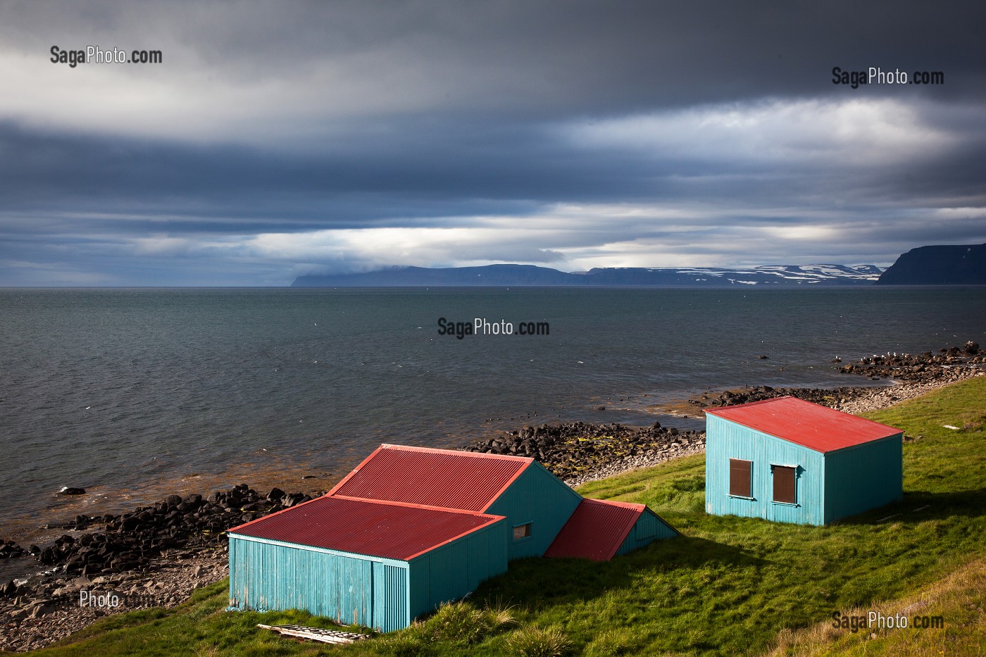 PAYSAGE DES FJORDS DE L’OUEST, ISLANDE, EUROPE 