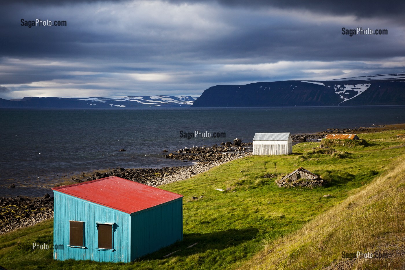 PAYSAGE DES FJORDS DE L’OUEST, ISLANDE, EUROPE 