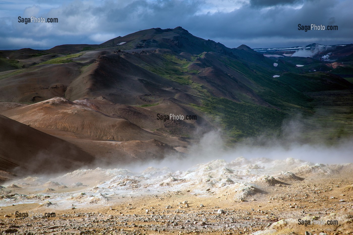 ZONE GEOTHERMIQUE DE NAMAFJALL, ISLANDE, EUROPE 