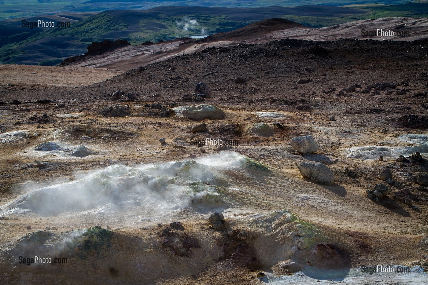 ZONE GEOTHERMIQUE DE NAMAFJALL, ISLANDE, EUROPE 