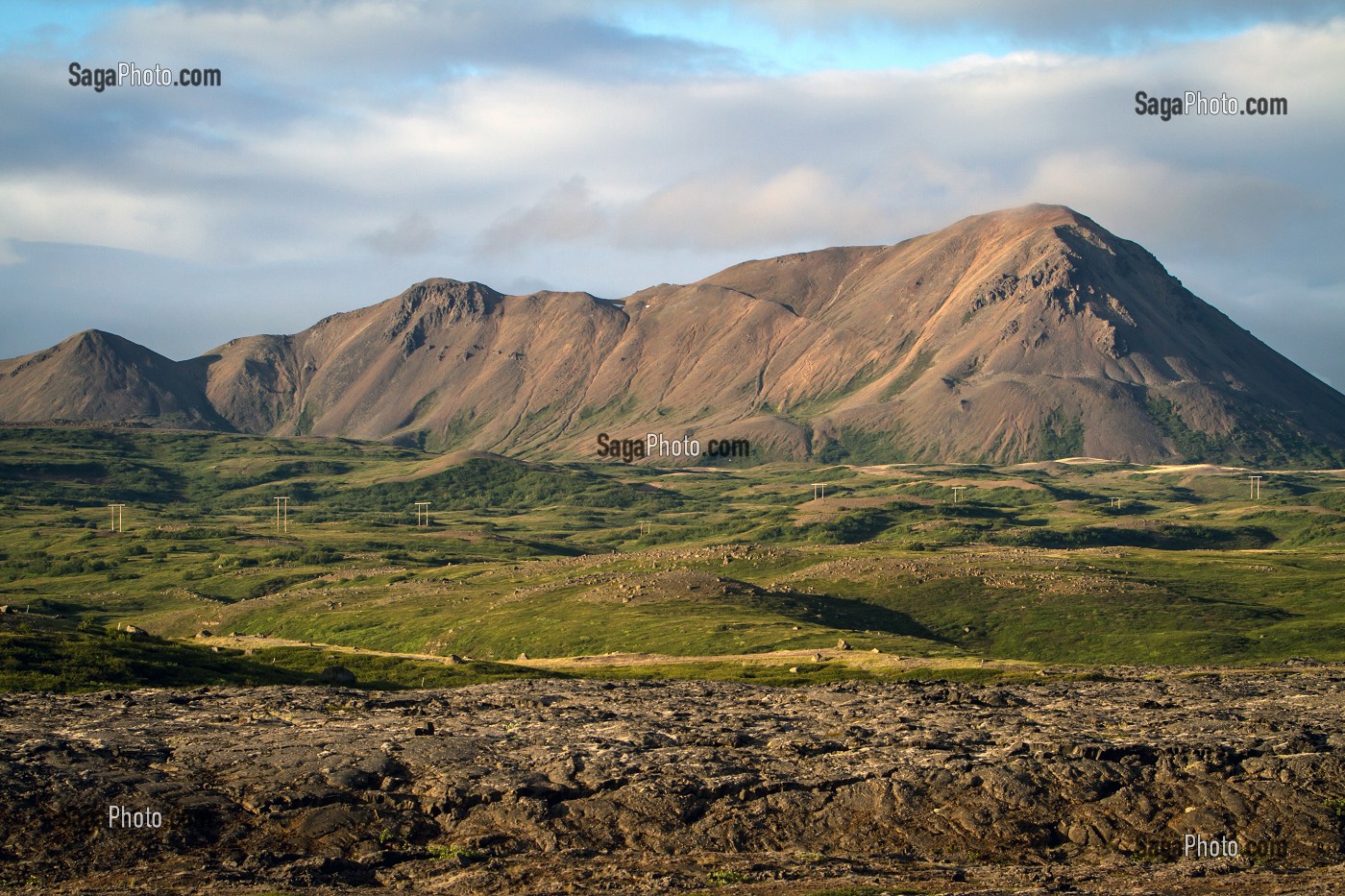SITE VOLCANIQUE DU LAC MYVATN, ISLANDE, EUROPE 