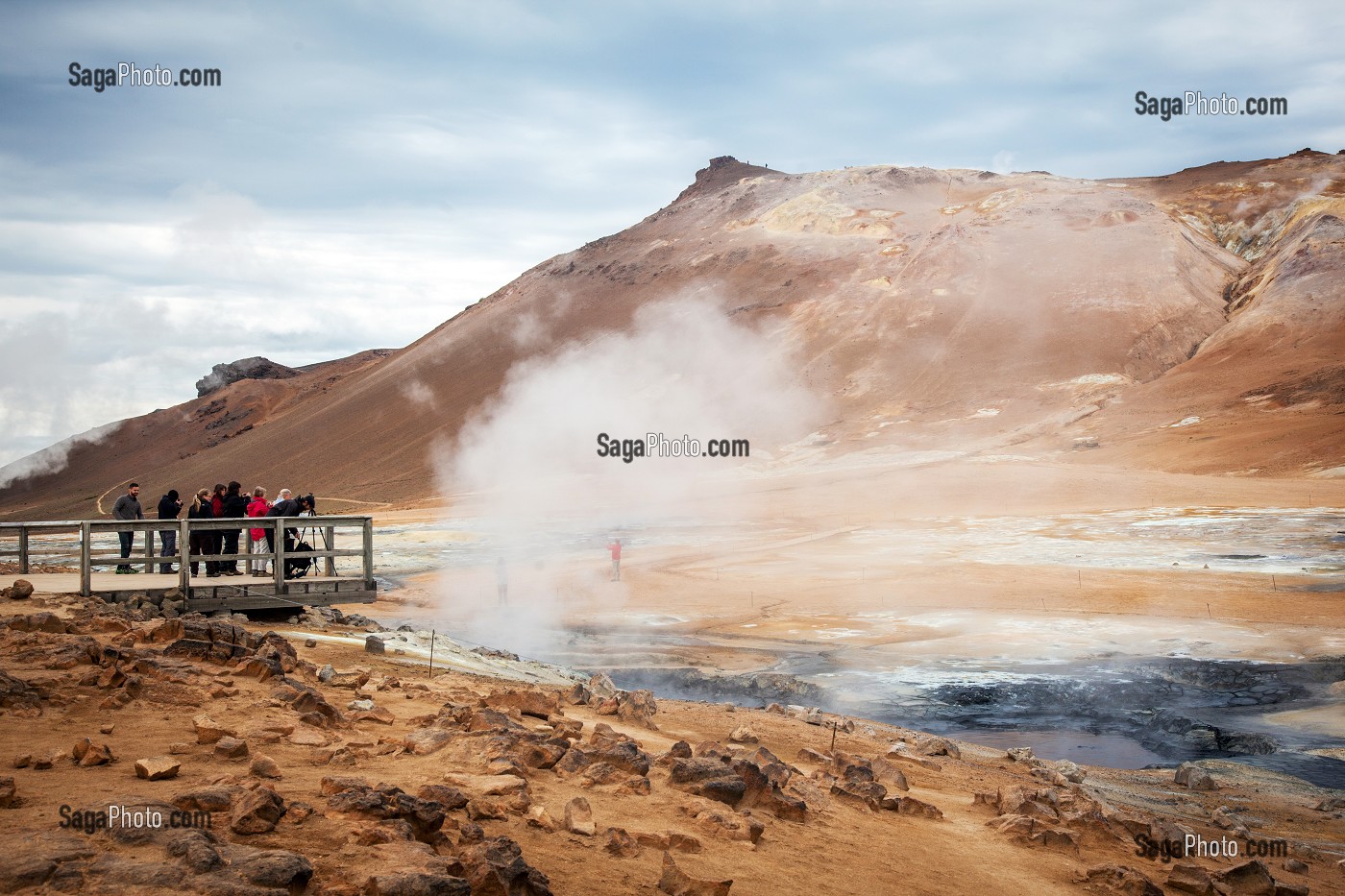 ZONE GEOTHERMIQUE DE NAMAFJALL, ISLANDE, EUROPE 