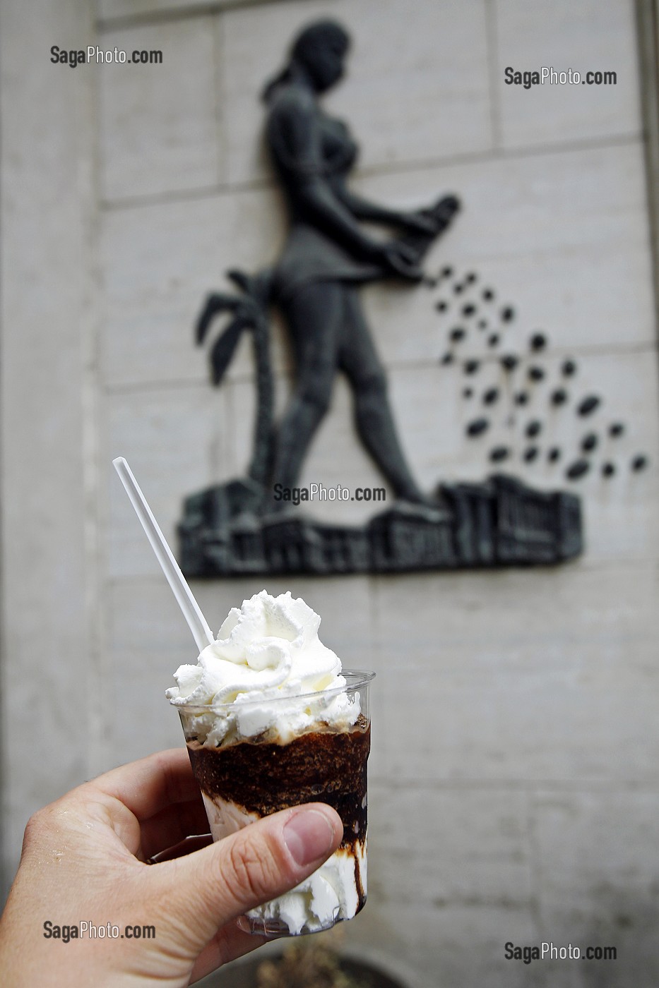 GRANITA DI CAFFE, CAFE TAZZA D'ORO, ROME 