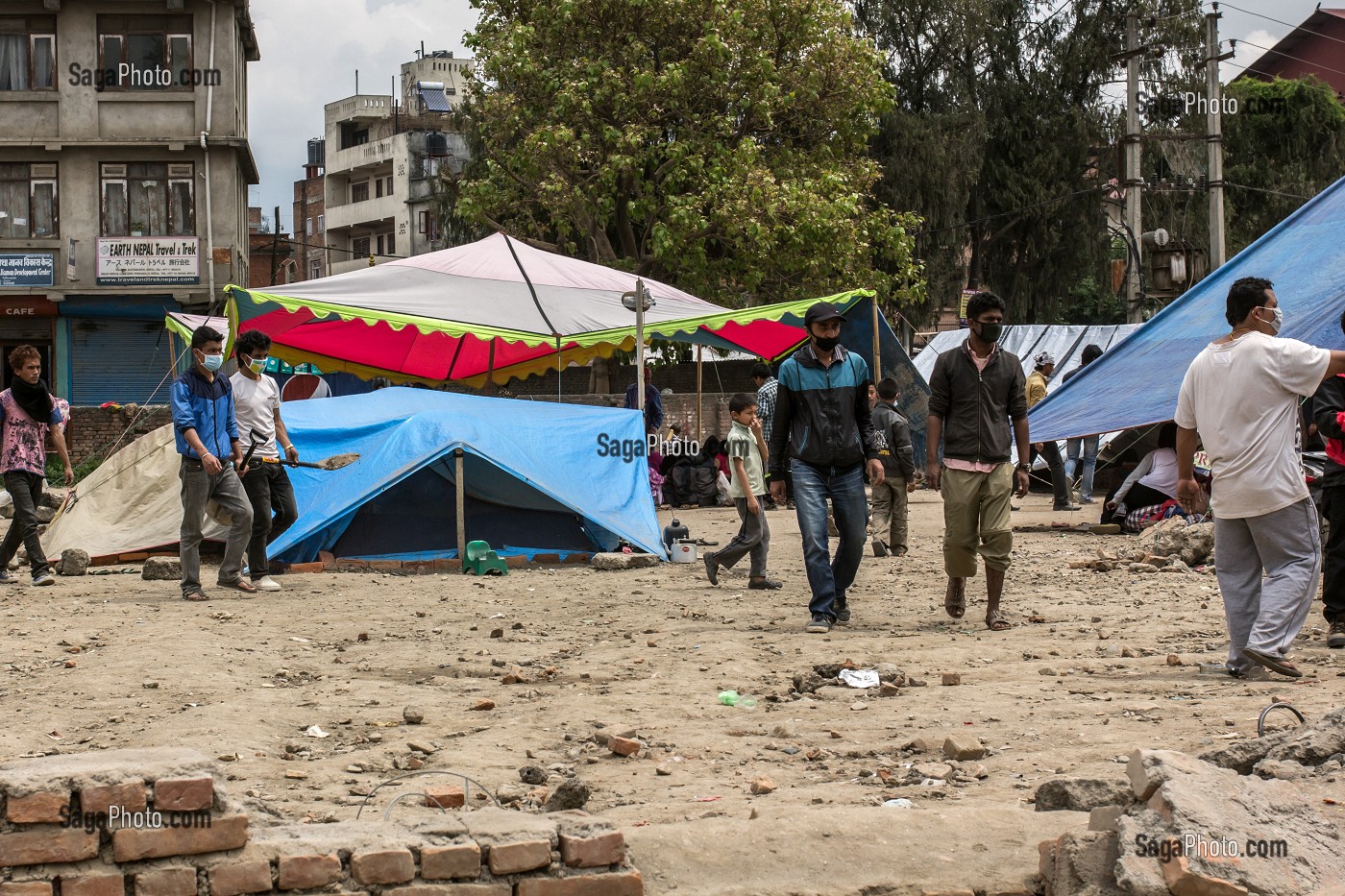 KATMANDOU APRES LE SEISME, NEPAL, ASIE 