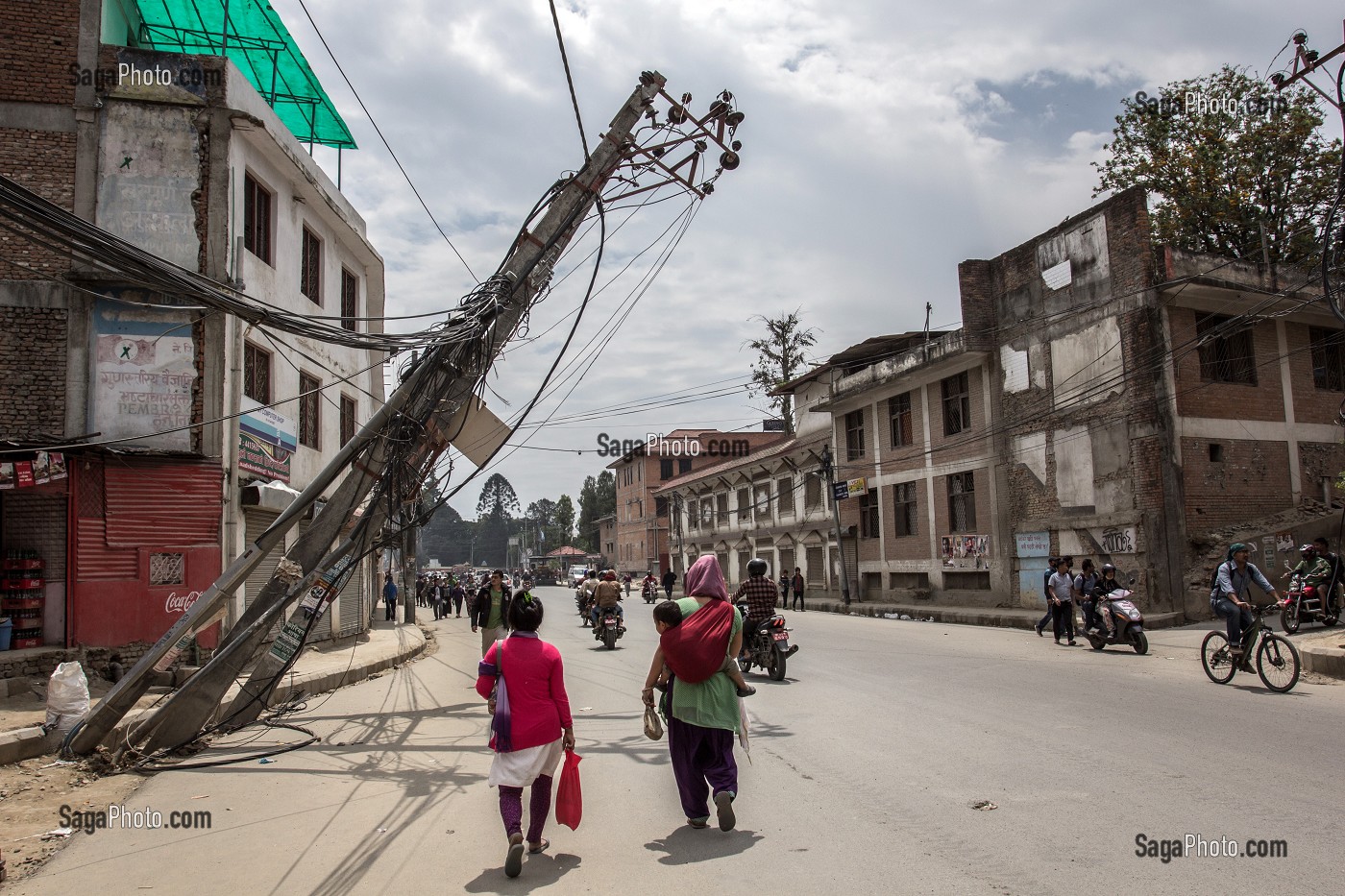 KATMANDOU APRES LE SEISME, NEPAL, ASIE 