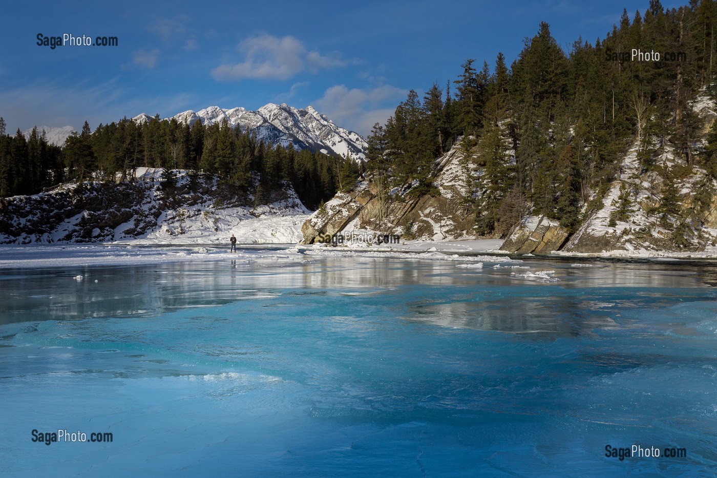 LE CANADA OUEST EN HIVER, AMERIQUE DU NORD 
