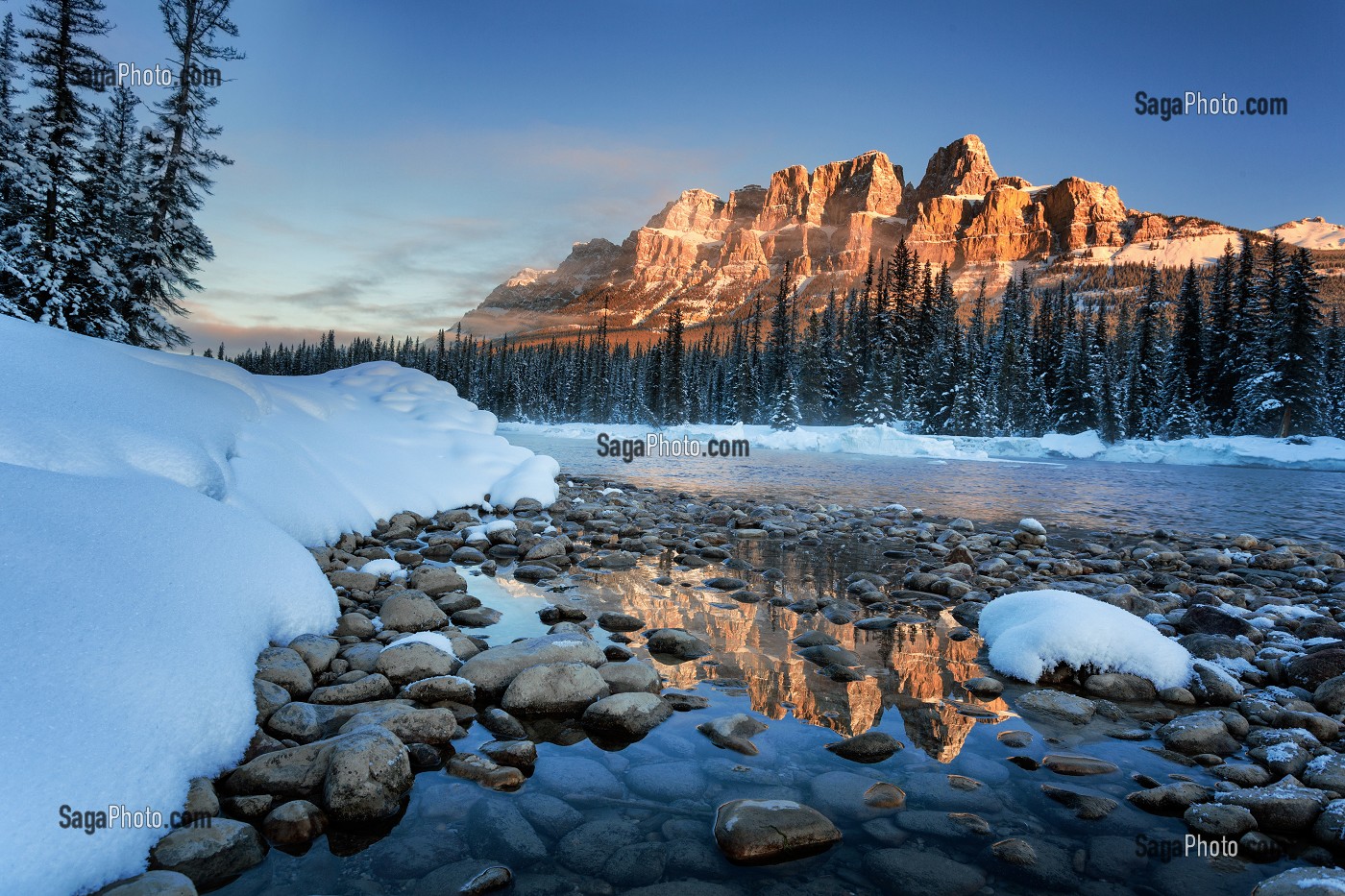 LE CANADA OUEST EN HIVER, AMERIQUE DU NORD 
