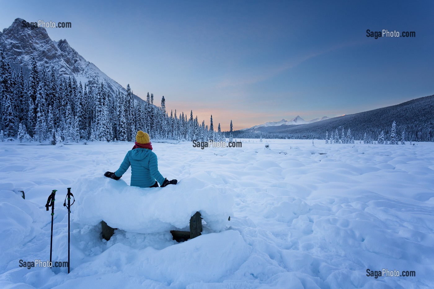 LE CANADA OUEST EN HIVER, AMERIQUE DU NORD 