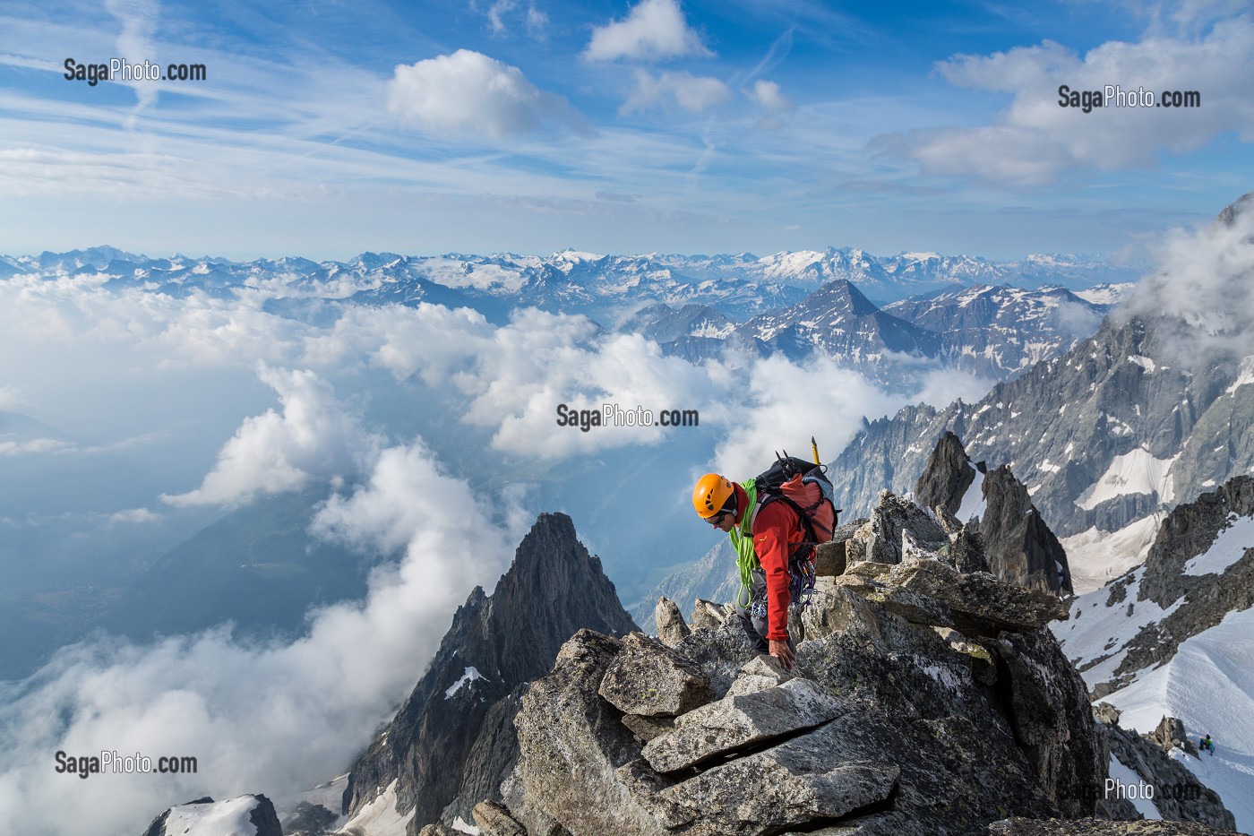ALPINISME EN HAUTE-SAVOIE (74), RHONE ALPES, FRANCE 