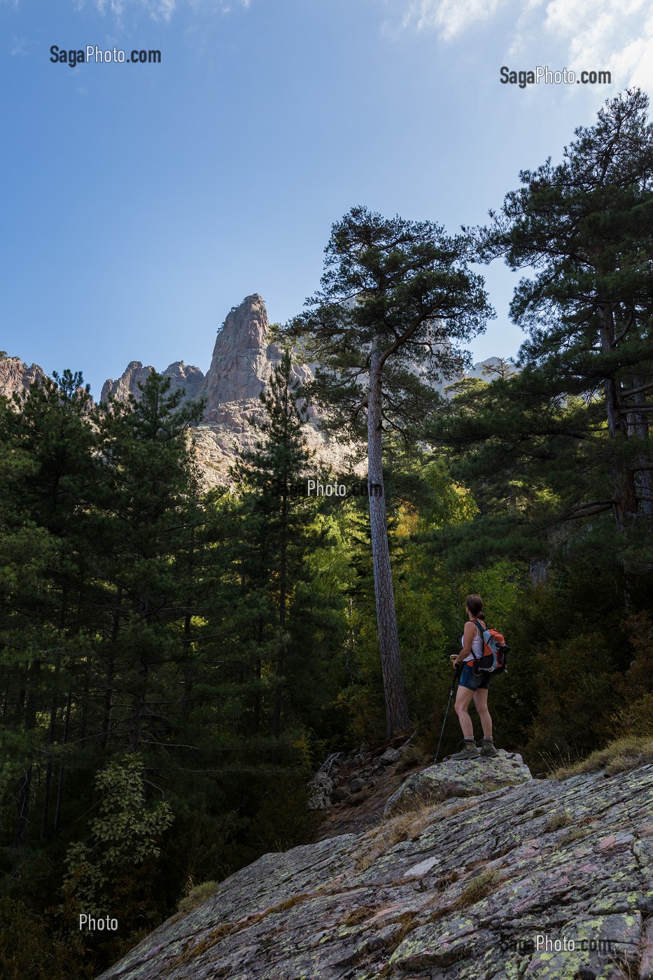 RANDONNEE SUR LE GR20, (2B) HAUTE-CORSE, FRANCE 