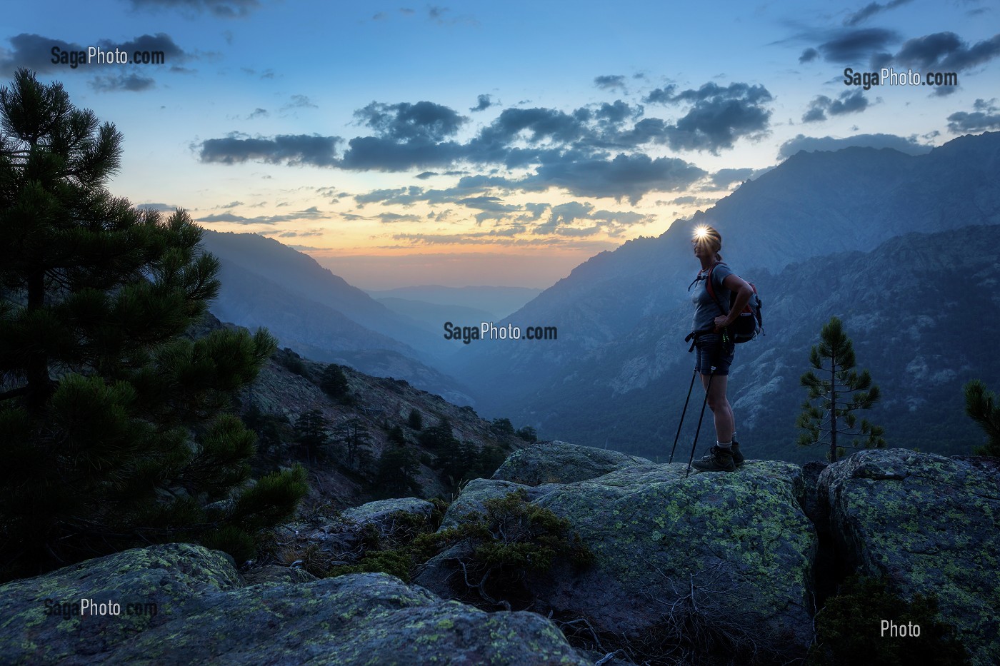 RANDONNEE SUR LE GR20, (2B) HAUTE-CORSE, FRANCE 