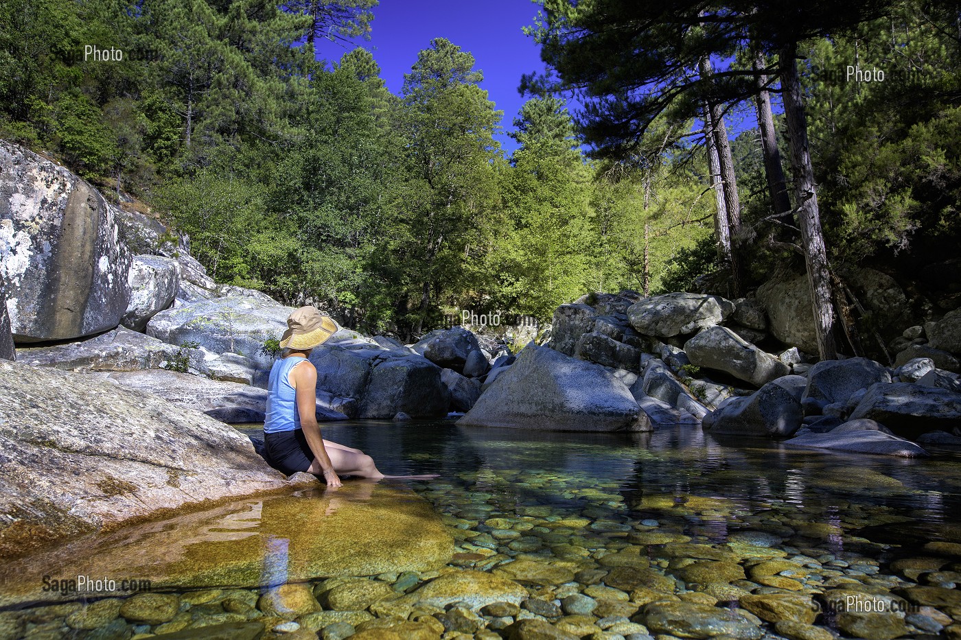 RANDONNEE SUR LE GR20, (2B) HAUTE-CORSE, FRANCE 