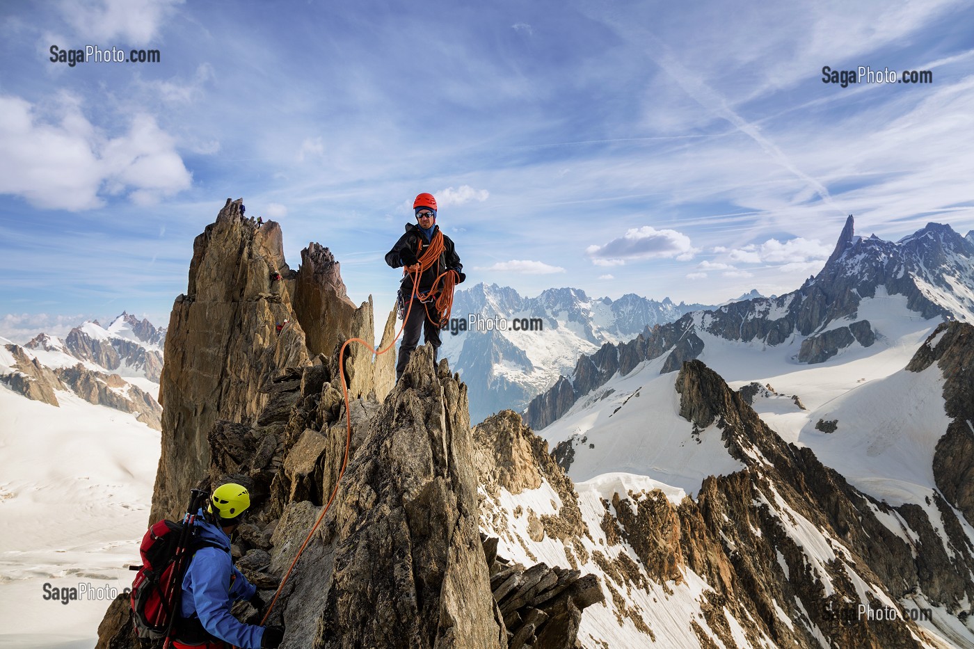 ALPINISME EN HAUTE-SAVOIE (74), RHONE ALPES, FRANCE 