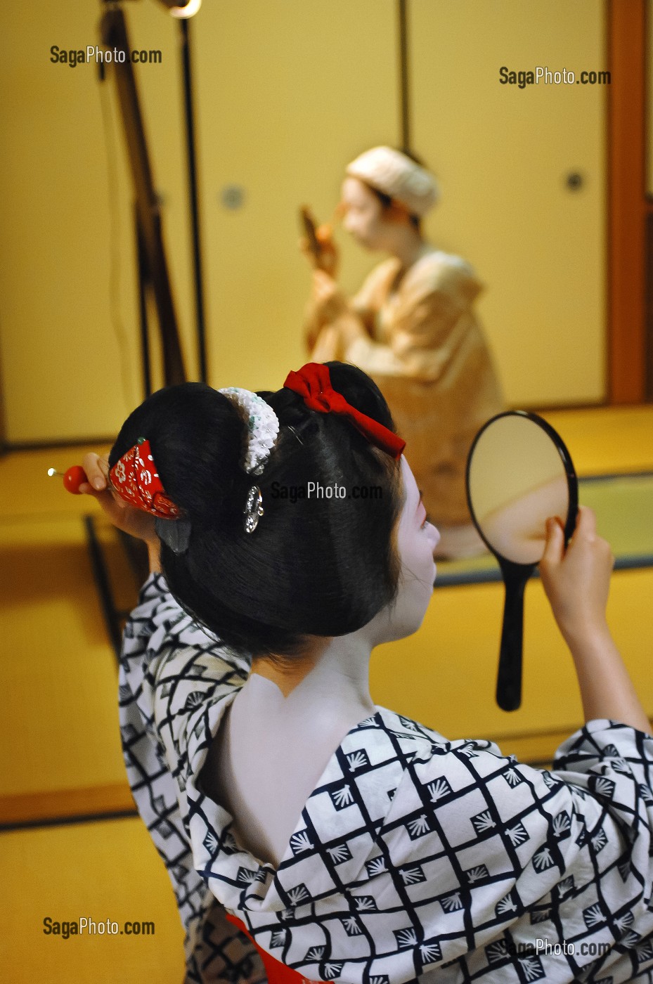 ILLUSTRATION DES GEISHAS, KYOTO, JAPON 