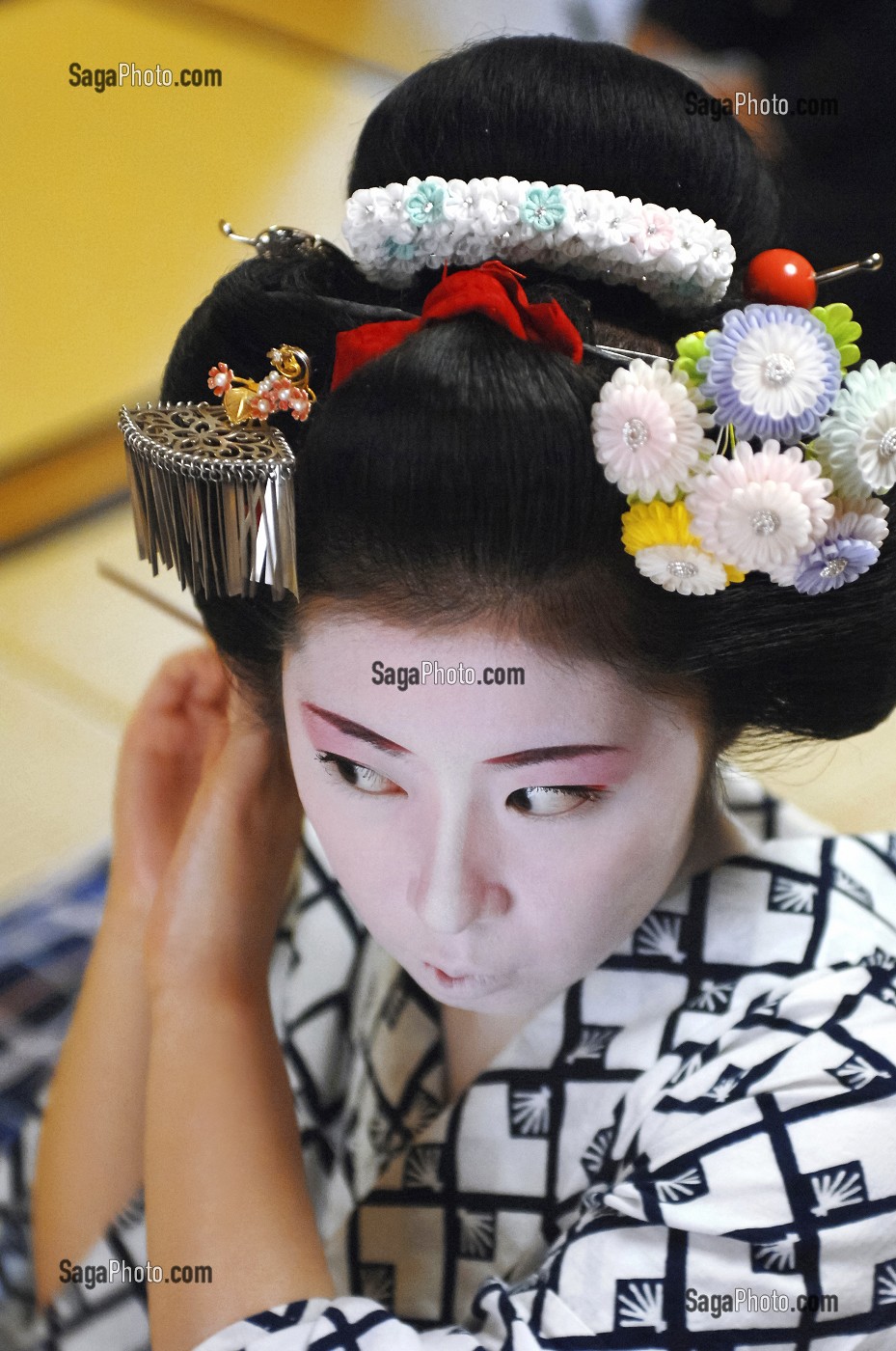 ILLUSTRATION DES GEISHAS, KYOTO, JAPON 