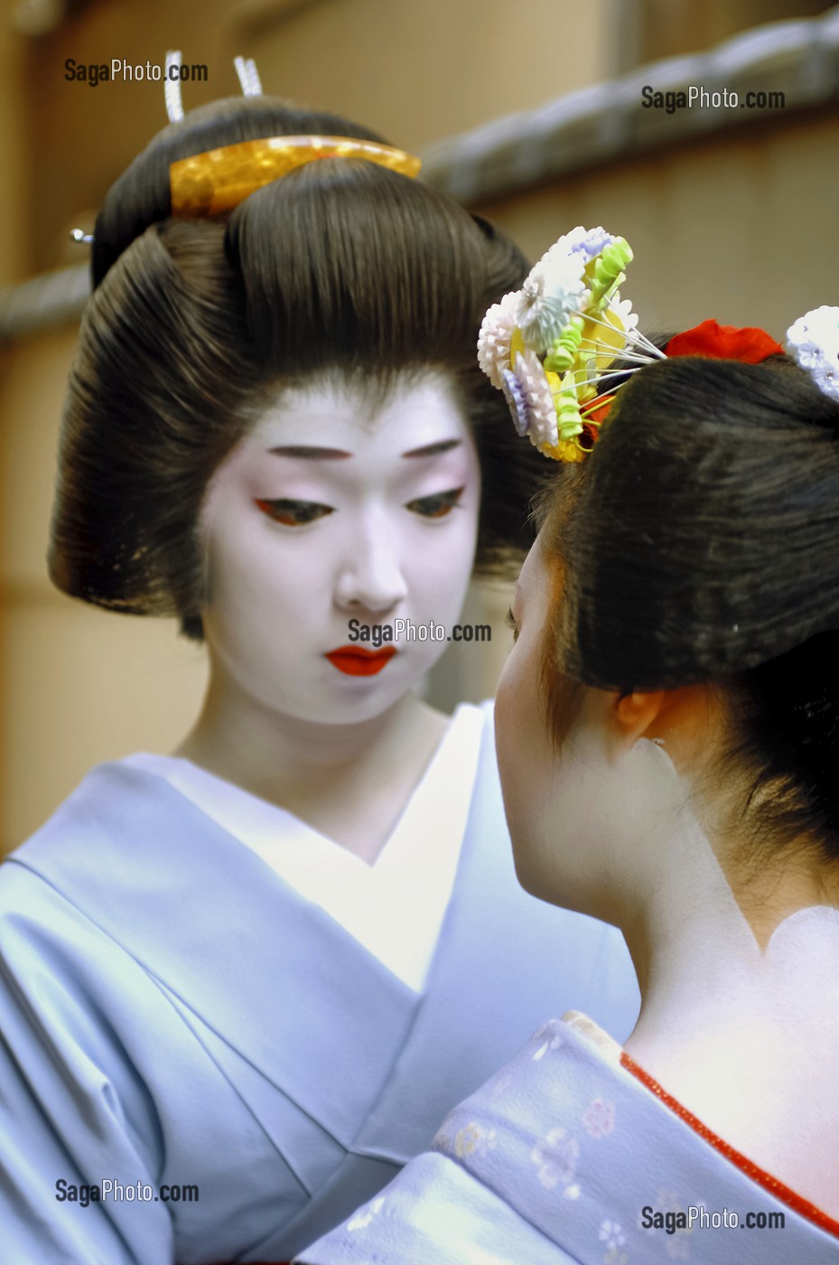 ILLUSTRATION DES GEISHAS, KYOTO, JAPON 