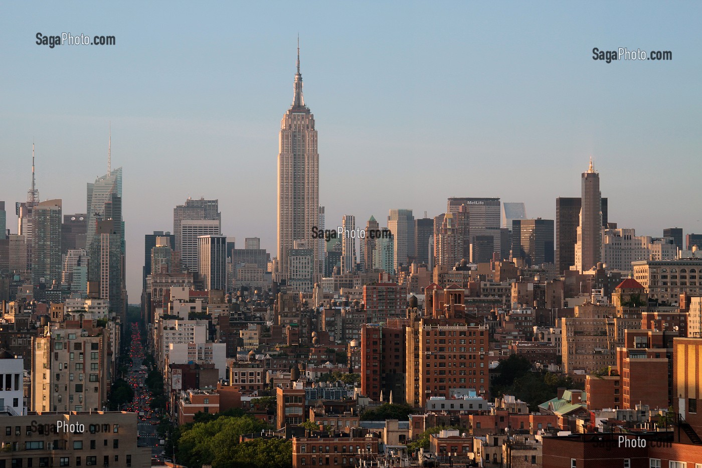 VUE SUR L'EMPIRE STATE BUILDING ET LE QUARTIER DE MIDTOWN, MANHATTAN, NEW YORK CITY, ETAT DE NEW YORK, ETATS-UNIS 