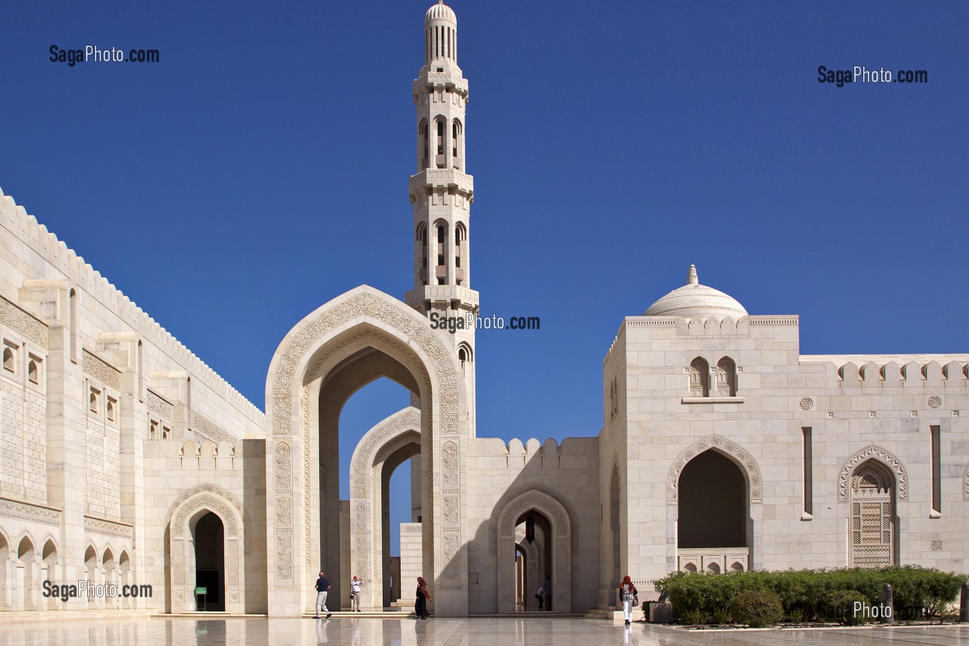 GRANDE MOSQUEE DU SULTAN QABOOS INAUGUREE EN 2001, MASCATE, SULTANAT D'OMAN, MOYEN-ORIENT 