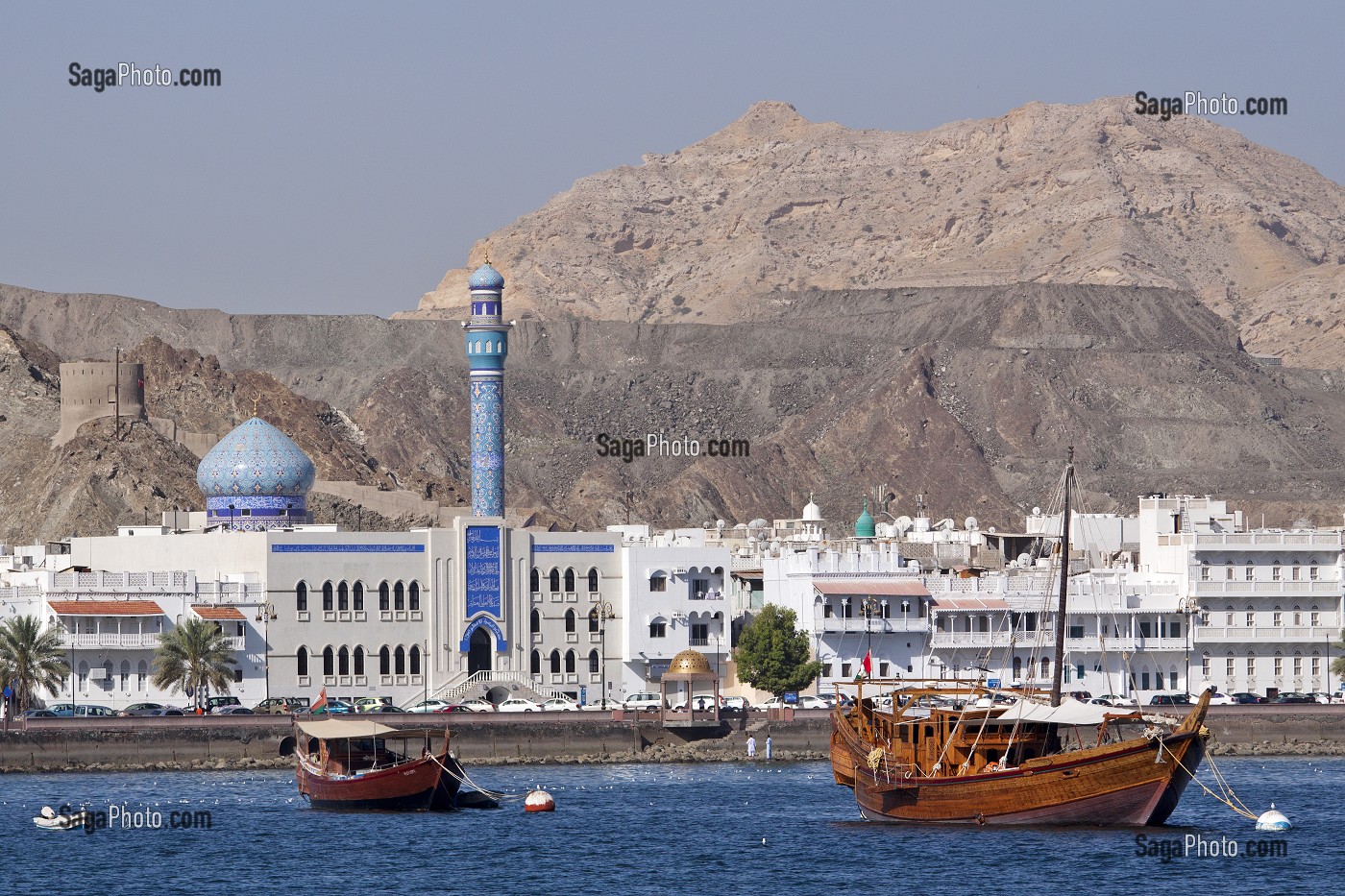 CORNICHE DE MUTRAH, MASCATE, SULTANAT D'OMAN, MOYEN-ORIENT 