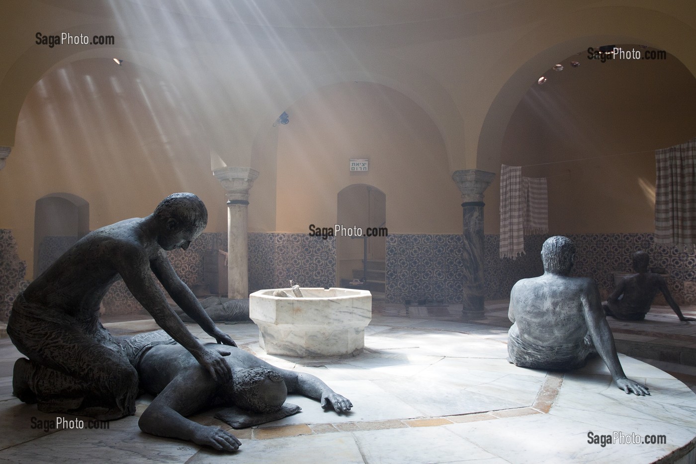 HAMMAM EL PACHA (BAINS TURCS) RECONVERTI EN MUSEE, VIEILLE VILLE DE SAINT-JEAN D'ACRE, ACRE, AKKO, ISRAEL 