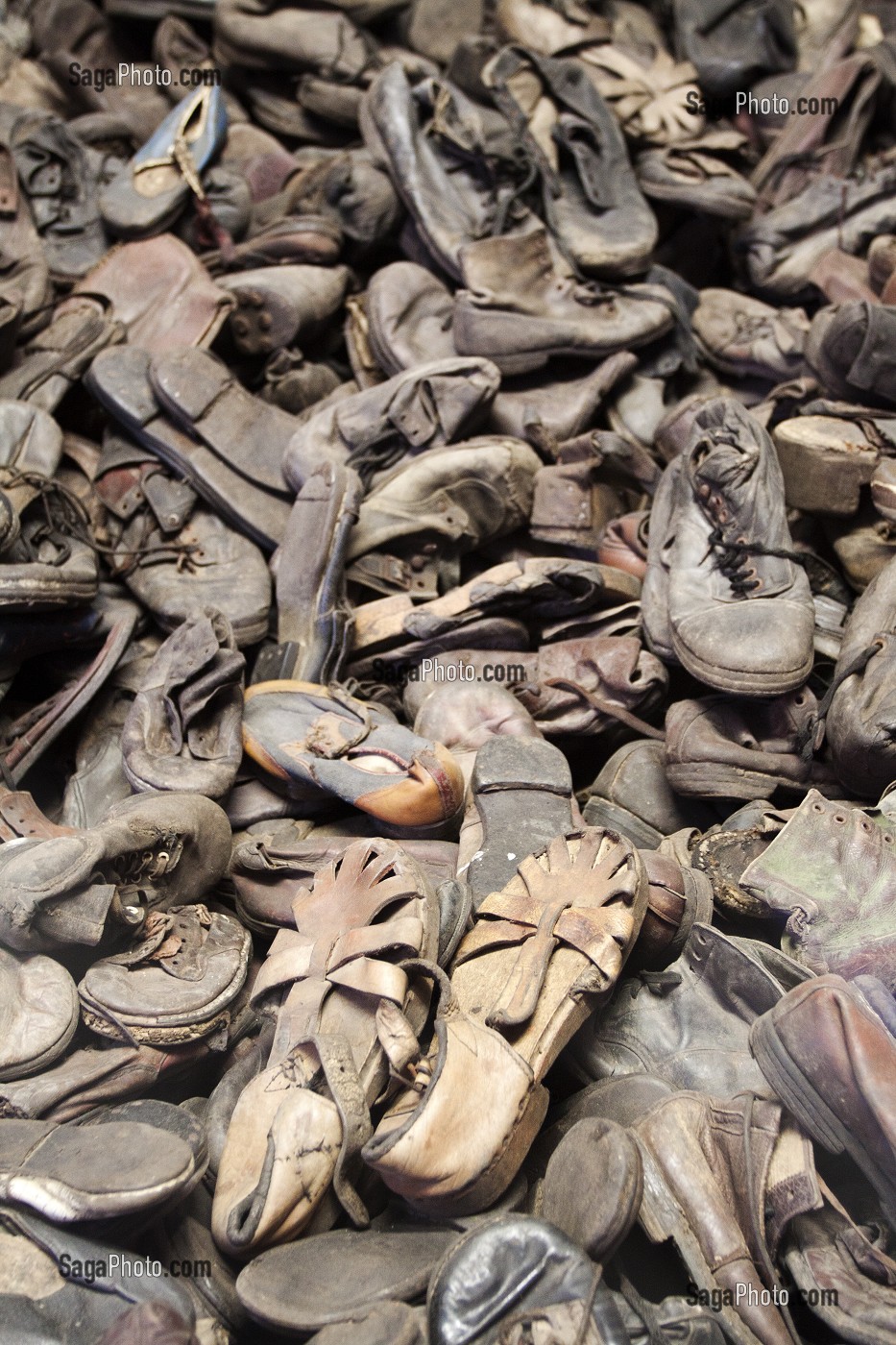 CAMP DE CONCENTRATION D'AUSCHWITZ, MUSEE D'ETAT D'AUSCHWITZ-BIRKENAU, SITE CLASSE PATRIMOINE MONDIAL DE L'UNESCO, OSWIECIM, SILESIE, POLOGNE 