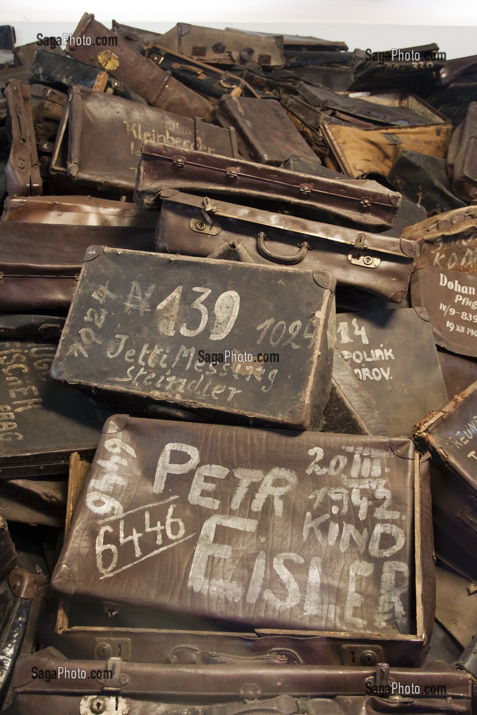 CAMP DE CONCENTRATION D'AUSCHWITZ, MUSEE D'ETAT D'AUSCHWITZ-BIRKENAU, SITE CLASSE PATRIMOINE MONDIAL DE L'UNESCO, OSWIECIM, SILESIE, POLOGNE 