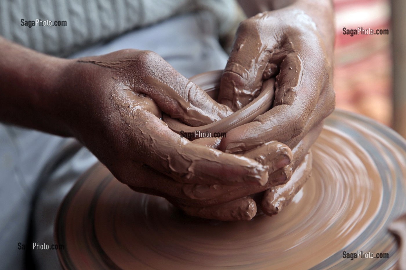 ATELIER DE POTERIE, TERRES D'AMANAR, TAHANAOUTE, AL HAOUZ, MAROC 