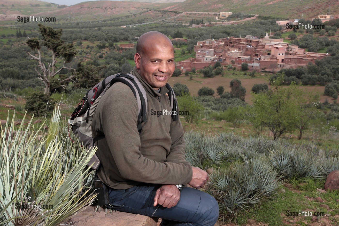 MUSTAPHA SABER, RESPONSABLE DES RANDONNEES, DOMAINE DE TERRES D’AMANAR, TAHANAOUTE, AL HAOUZ, MAROC 