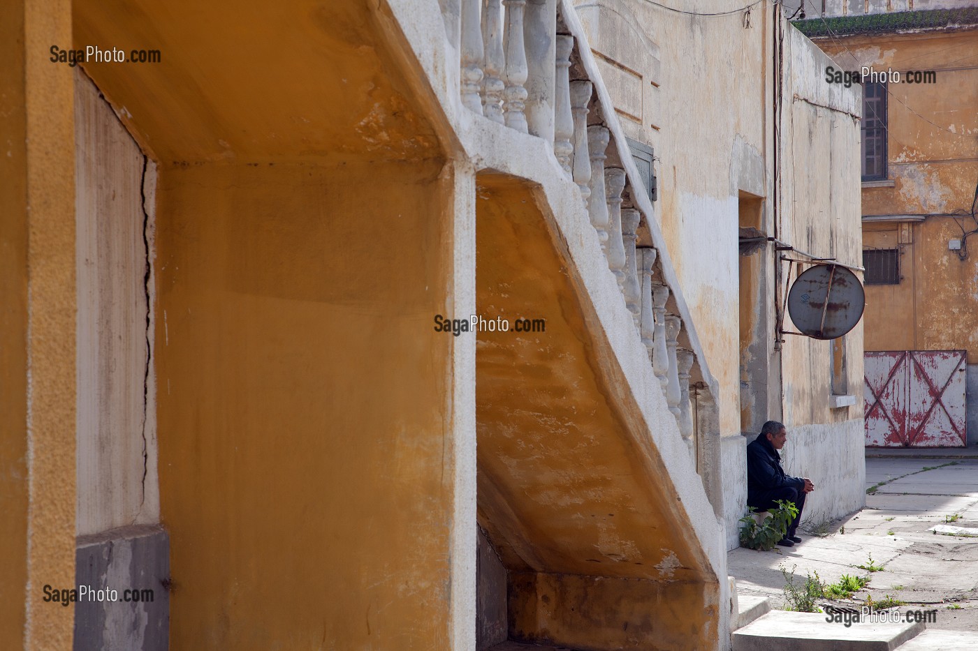 SITE DESAFFECTE DES ABATTOIRS DE CASABLANCA, FRICHE URBAINE EN BETON ARME, HERITAGE DU MARECHAL LYAUTEY, MAROC 