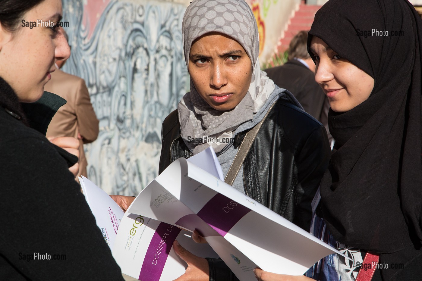 ETUDIANTES PARTICIPANT A LA TROISIEME EDITION DU CONCOURS ERGAPOLIS QUI CONSISTE A REAMENAGER LES ANCIENS ABATTOIRS DANS UN SOUCI DE DEVELOPPEMENT DURABLE, CASABLANCA, MAROC, AFRIQUE