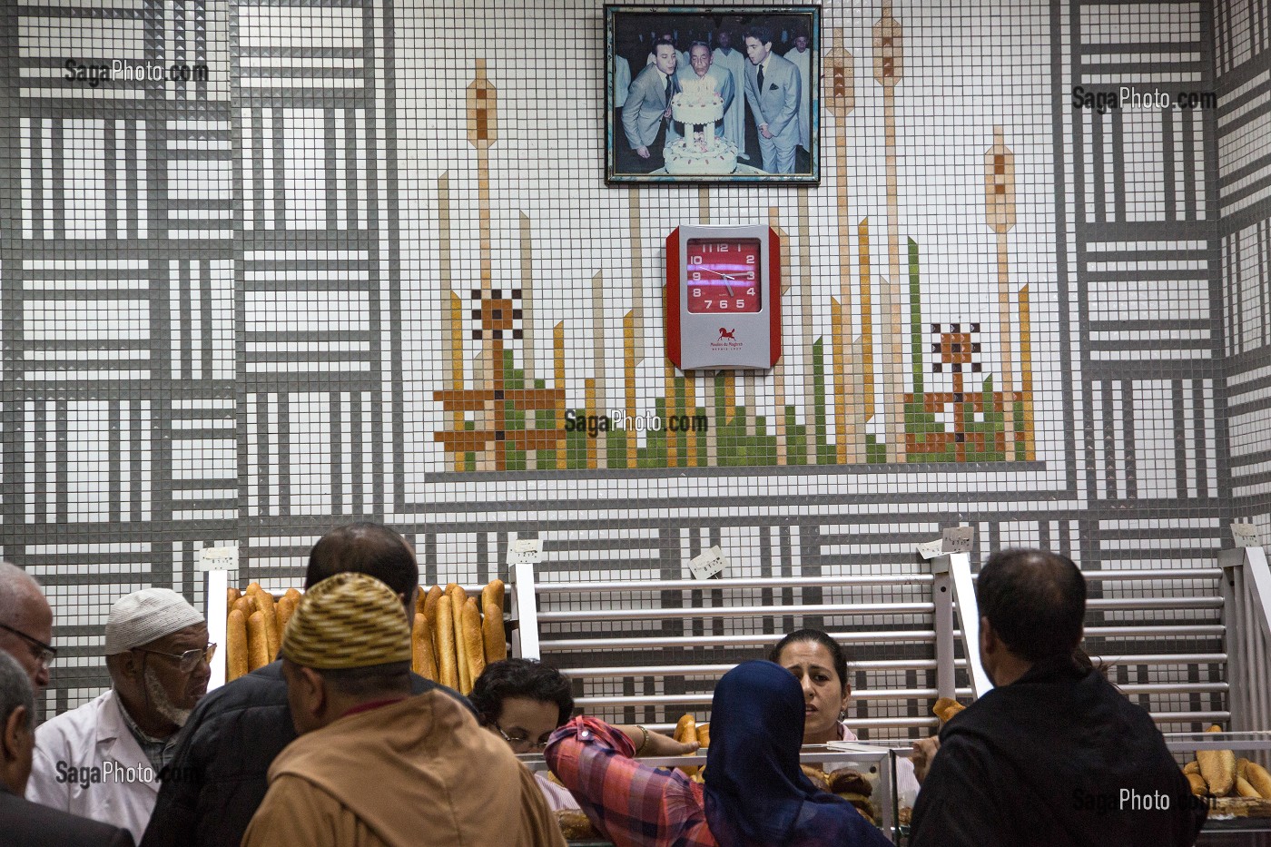 BOULANGERIE TRADITIONNELLE, PASSAGE SUMICA, GALERIE MARCHANDE DE STYLE ART DECO, DATANT DES ANNEES 1930, CASABLANCA, MAROC, AFRIQUE 