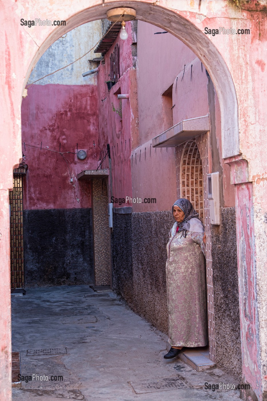 IMPASSE PRIVEE, QUARTIER OUVRIER SOCICA, HAY MOHAMMADI, COMMUNE LA PLUS PAUVRE DE CASABLANCA, MAROC, AFRIQUE 