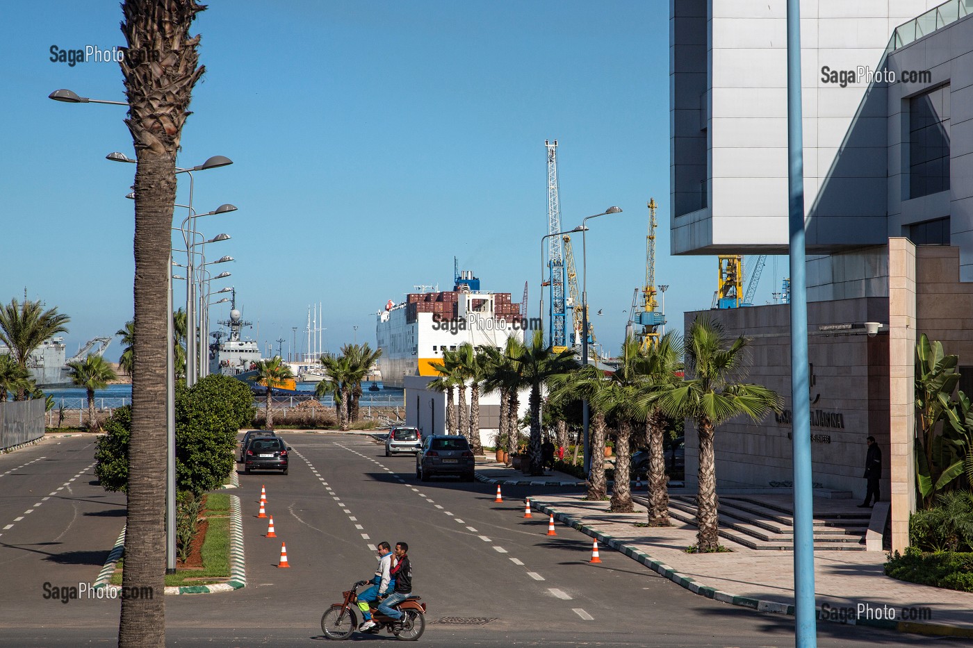 QUARTIER DU PORT ET DE LA MARINA DE CASABLANCA, MAROC, AFRIQUE 