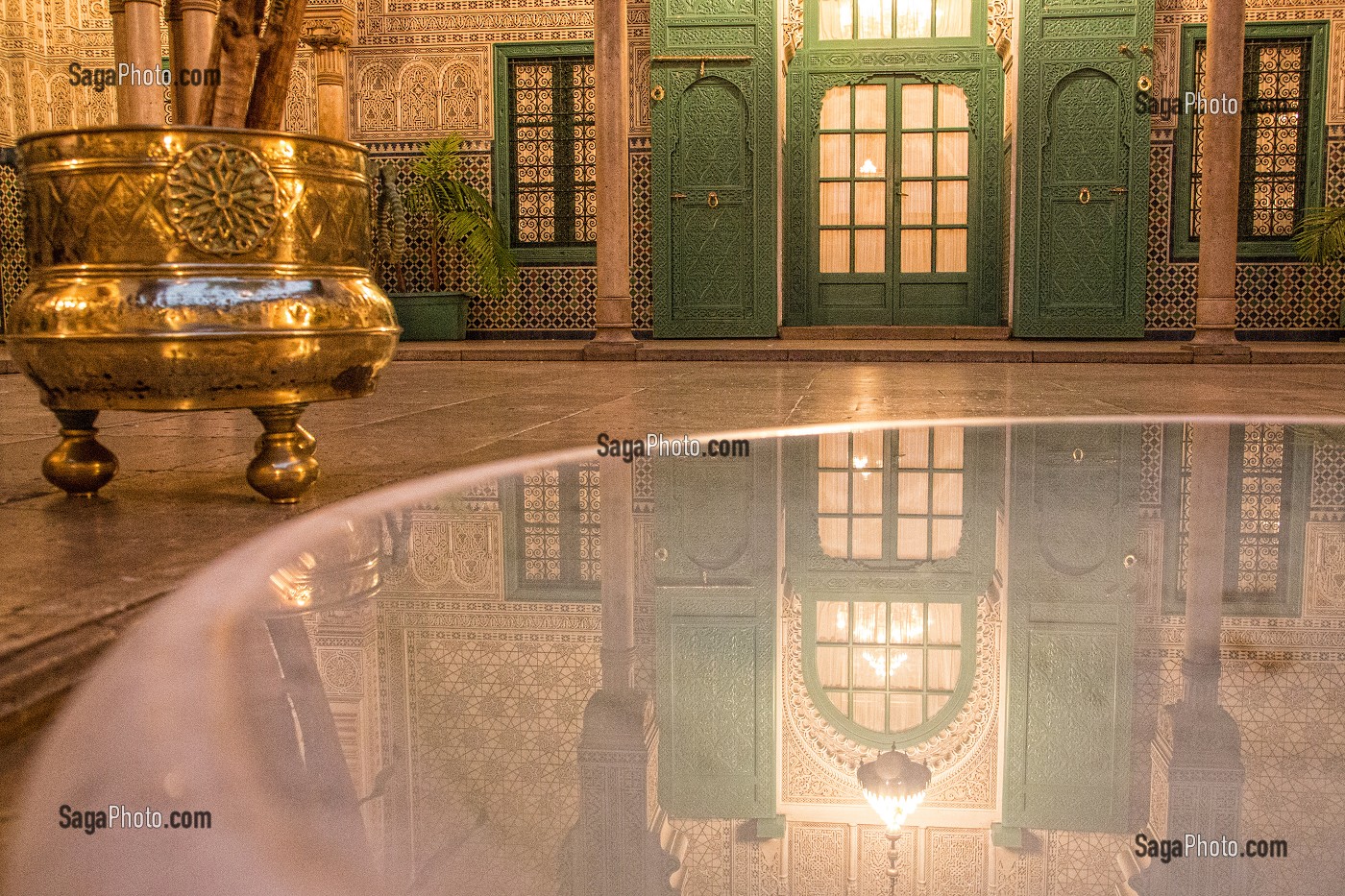 ANCIENNE MAHAKMA DU PACHA, ANCIEN TRIBUNAL MUSULMAN ABRITANT AUJOURD'HUI UNE DES PREFECTURES DE LA VILLE, QUARTIER DES HABOUS, NOUVELLE MEDINA DE CASABLANCA, MAROC, AFRIQUE 
