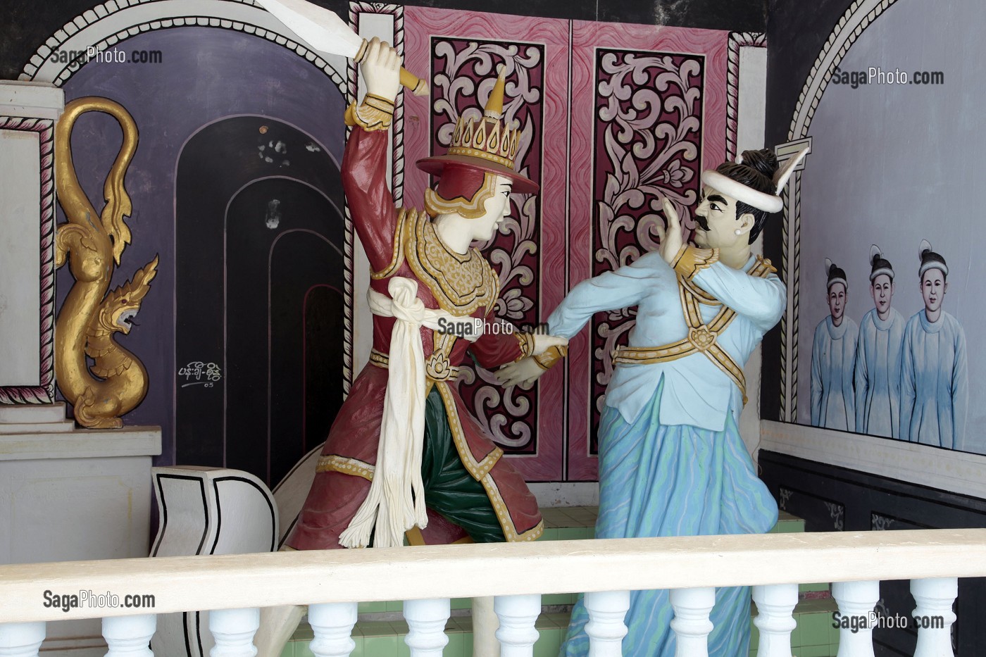 PAGODE DOREE DE KAWTHAUNG, MYANMAR, BIRMANIE 