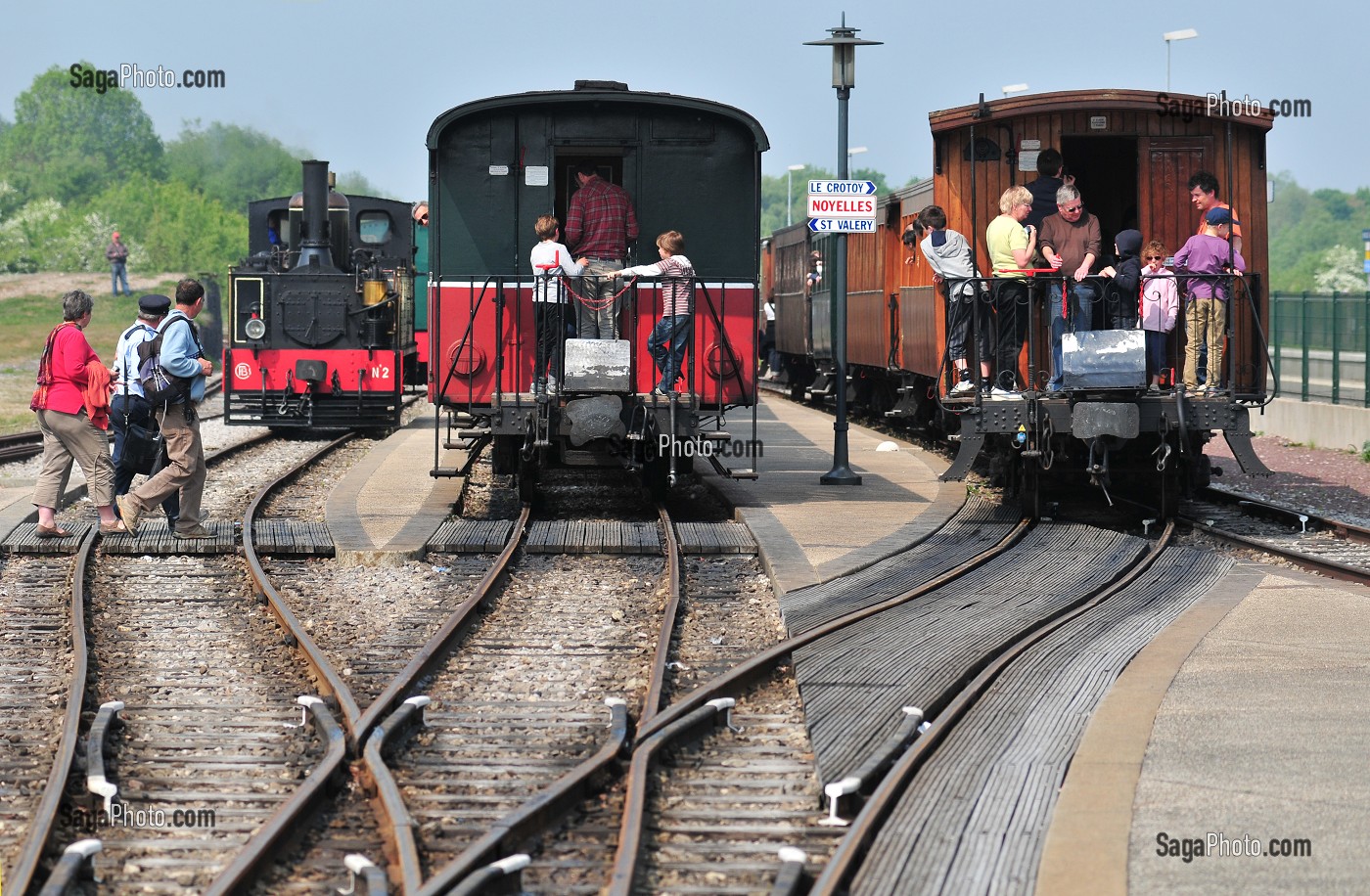 TRAIN TOURISTIQUE A VAPEUR DE LA BAIE DE SOMME, FRANCE 
