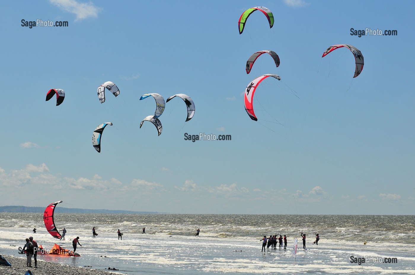 SPORTS DANS LA BAIE DE SOMME, FRANCE 