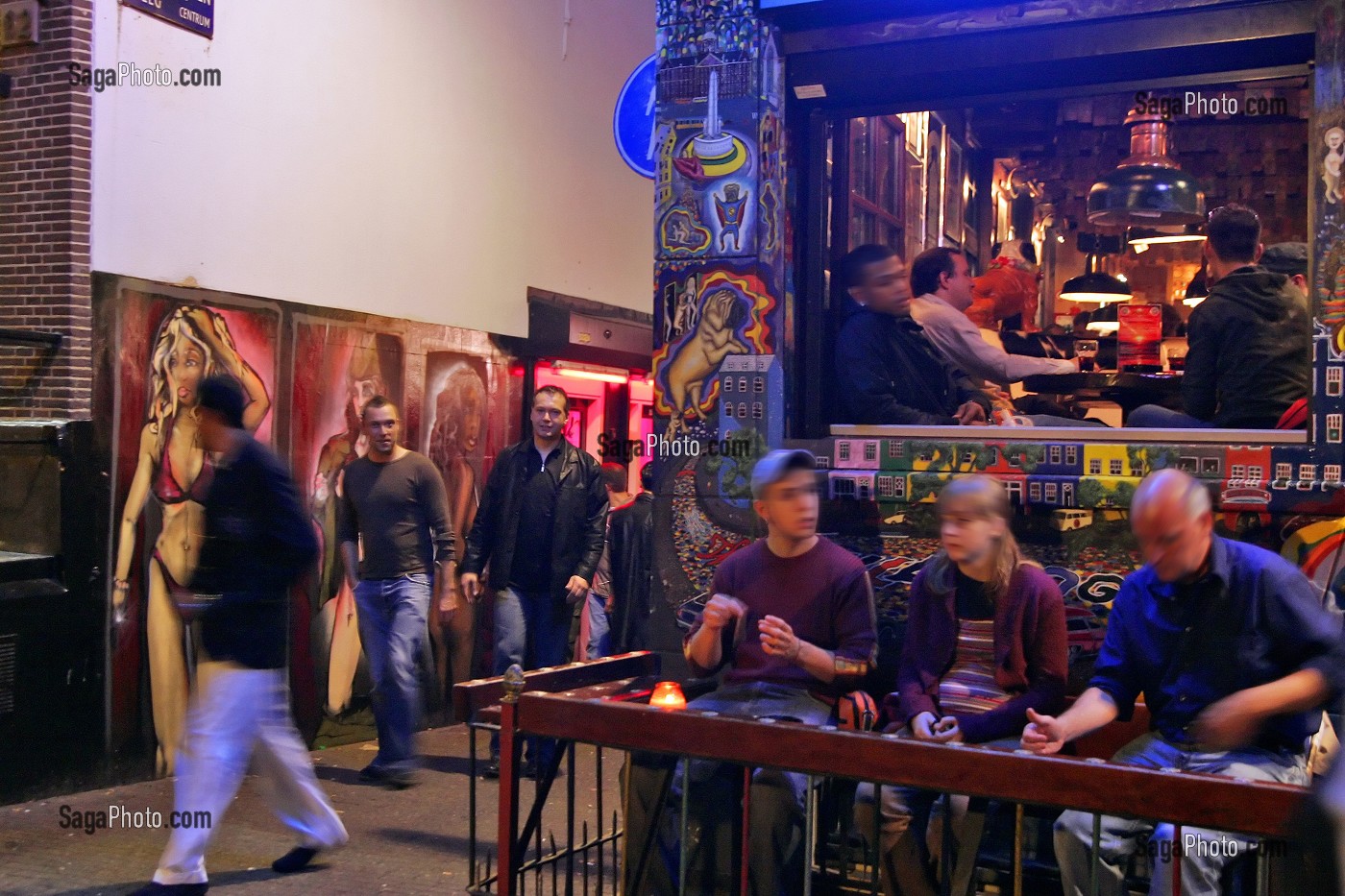 COFFESHOP 'LE BULLDOG PALACE', QUARTIER ROUGE (RED LIGHT QUARTER), AMSTERDAM, PAYS-BAS 