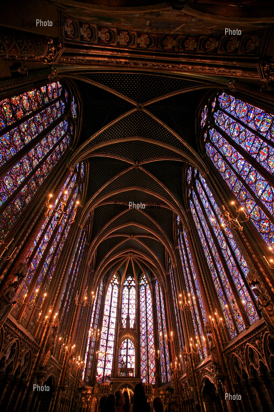 SAINTE-CHAPELLE SUR L'ILE DE LA CITE, CHAPELLE HAUTE, PARIS (75) 