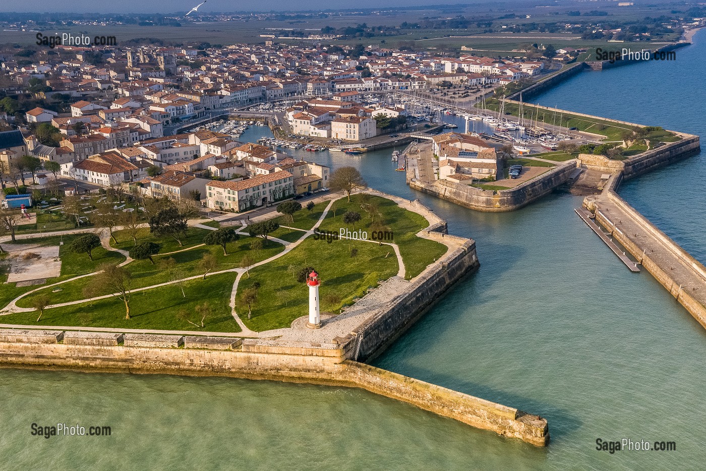 VUE AERIENNE, SAINT MARTIN DE RE, (17) CHARENTE-MARITIME, NOUVELLE AQUITAINE, FRANCE 