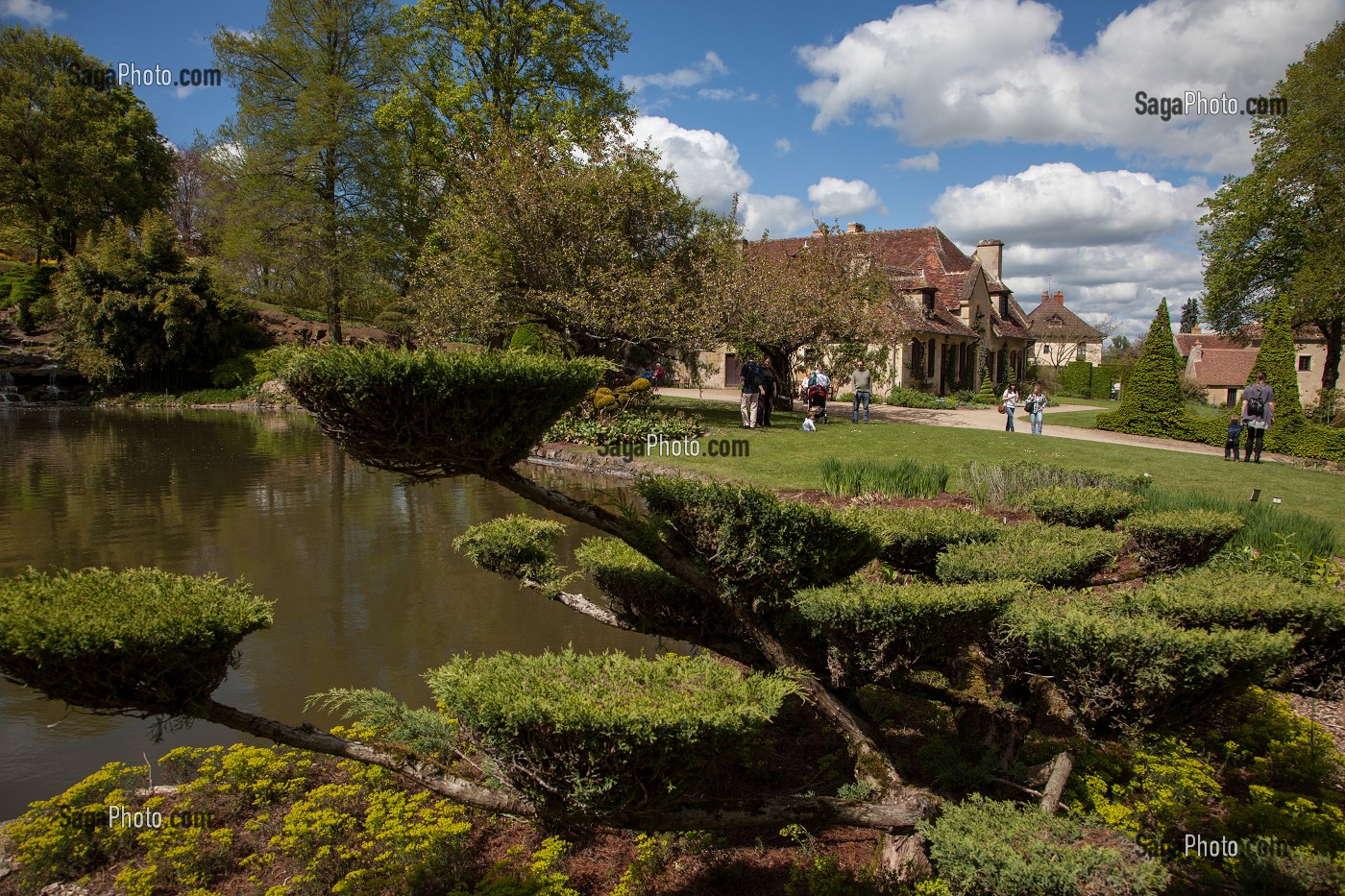 PARC FLORAL, VILLAGE D'APREMONT-SUR-ALLIER, PLUS BEAU VILLAGE DE FRANCE, CHER (18), FRANCE 