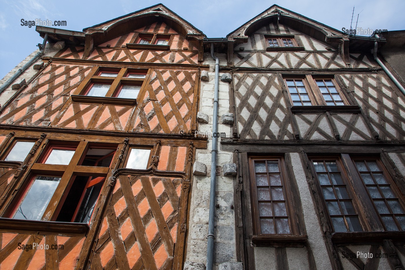 MAISONS A PANS DE BOIS, RUE PARDESSUS, BLOIS, LOIR-ET-CHER (41), FRANCE 