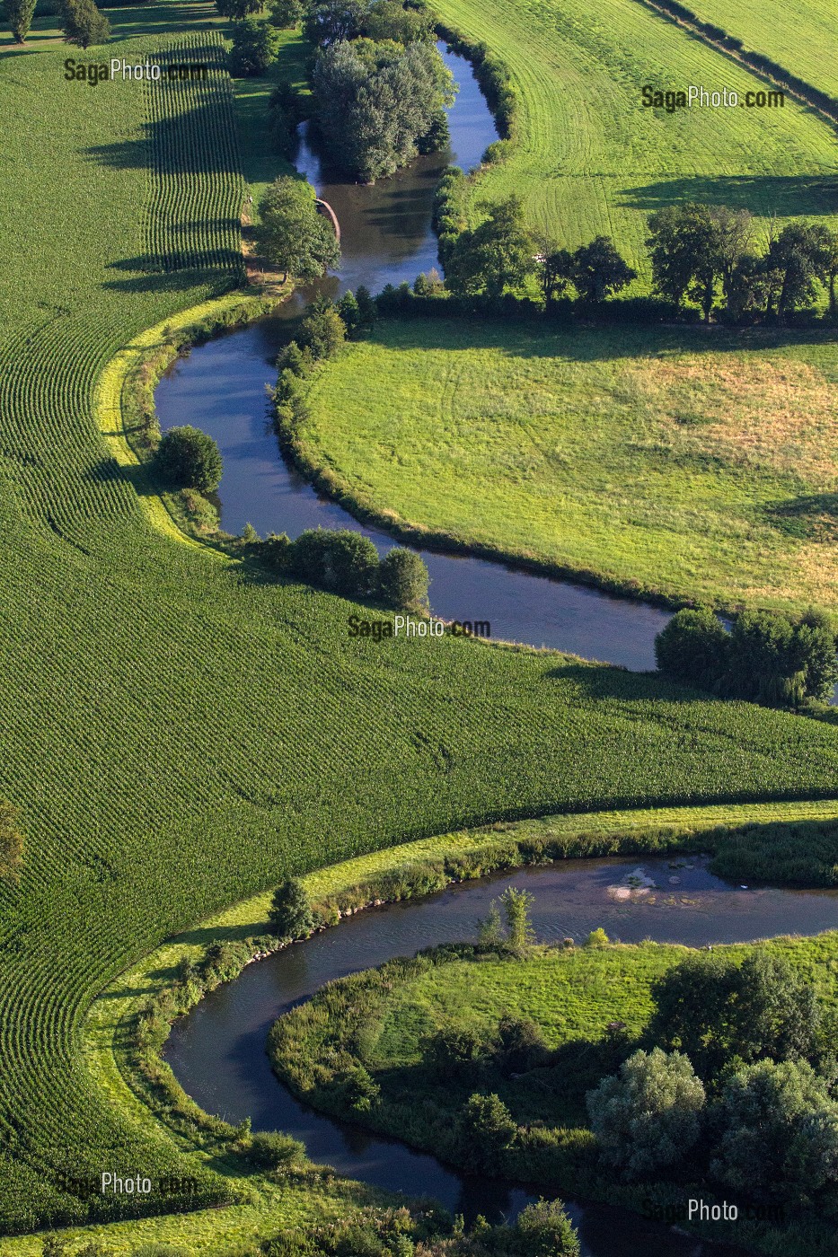 BOUCLE DE RIVIERE, VALLEE DE L'EURE, REGION DE PACY -SUR-EURE, EURE (27), NORMANDIE, FRANCE 