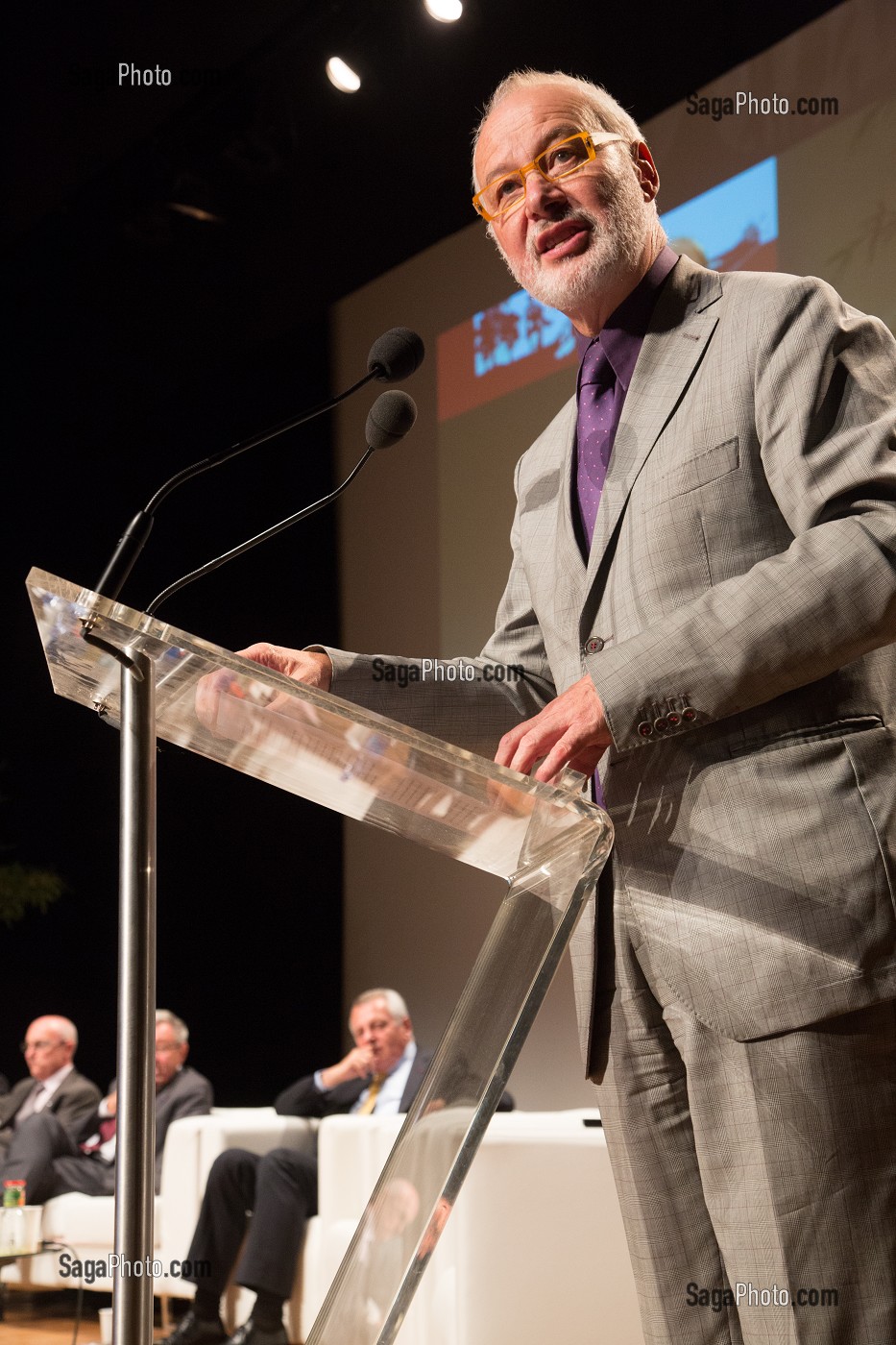 CLAUDY LEBRETON, PRESIDENT DE L'ADF, 119 EME CONGRES NATIONAL DES SAPEURS-POMPIERS DE FRANCE, AMIENS, SOMME (80), FRANCE 