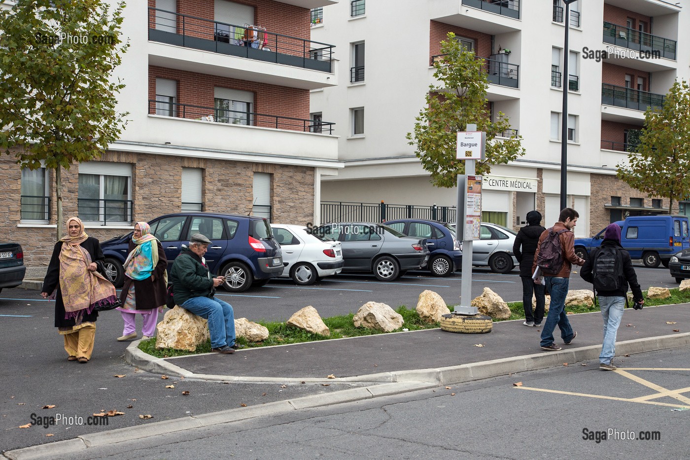 NOUVEAUX IMMEUBLES DANS LE CADRE DU PLUS GRAND PROGRAMME DE RENOVATION URBAINE DE CLICHY-MONTFERMEIL, QUARTIER DE BARGUE, SEINE-SAINT-DENIS (93), ILE-DE-FRANCE 