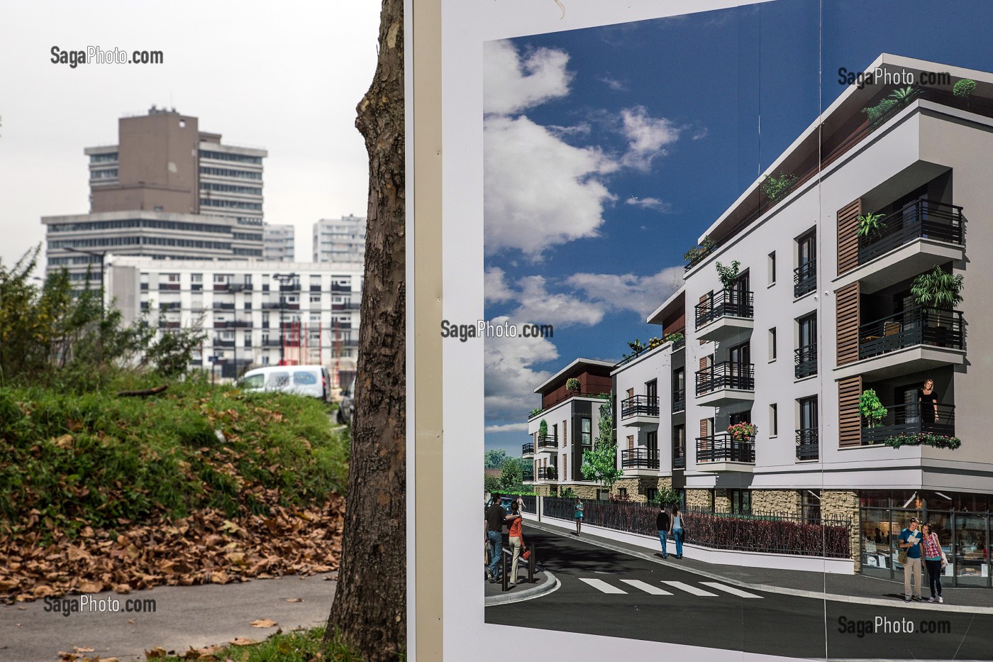 PROJET DE CONSTRUCTION DANS LE CADRE DU PLUS IMPORTANT PROGRAMME DE RENOVATION URBAINE DES QUARTIERS SENSIBLES DE CLICHY-SOUS-BOIS - MONTFERMEIL, SEINE-SAINT-DENIS (93), ILE-DE-FRANCE 